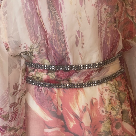 Lilusa Boho Dress Maxi Beach Cover Up Floral - Picture 12 of 14